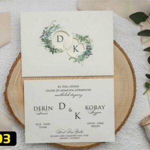 9293 Düğün & Nişan Davetiyesi