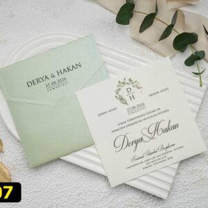 9307 Düğün & Nişan Davetiyesi